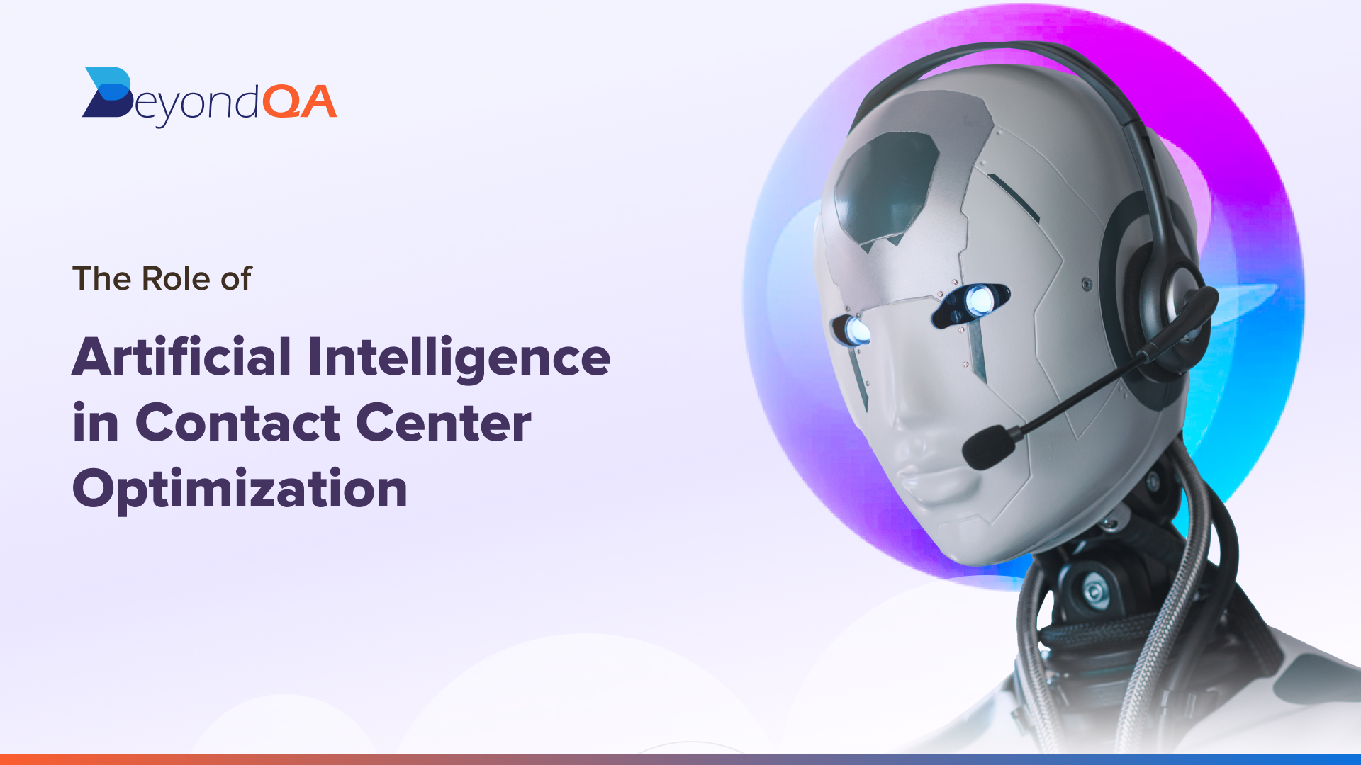 Role of AI in contact center